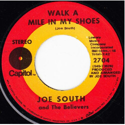 Joe South And The Believers Walk A Mile In My Shoes / Shelter VINYL 7" USED