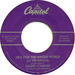 Laurie London He's Got The Whole World (In His Hands) / Handed Down USED VINYL 7INCH 45 RPM SINGLE