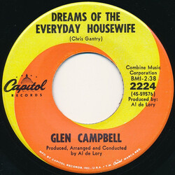 Glen Campbell Dreams Of The Everyday Housewife / Kelli Hoedown USED VINYL 7INCH 45 RPM SINGLE