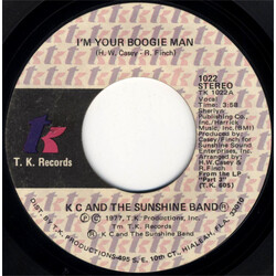 KC & The Sunshine Band I'm Your Boogie Man USED VINYL 7INCH 45 RPM SINGLE