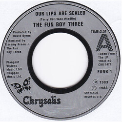 Fun Boy Three Our Lips Are Sealed USED VINYL 7INCH SINGLE