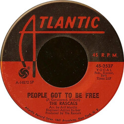The Rascals People Got To Be Free / My World USED VINYL 7INCH SINGLE 45 RPM