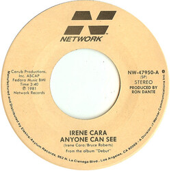 Irene Cara Anyone Can See / Why USED VINYL 7INCH SINGLE 45 RPM