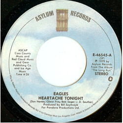 Eagles Heartache Tonight USED VINYL 7INCH 45 RPM SINGLE STEREO