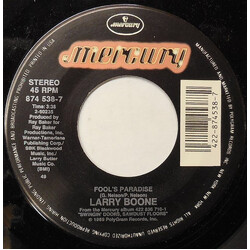 Larry Boone (2) Fool's Paradise USED VINYL 7INCH 45 RPM SINGLE STEREO
