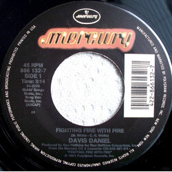 Davis Daniel Fighting Fire With Fire USED VINYL 7INCH 45 RPM SINGLE
