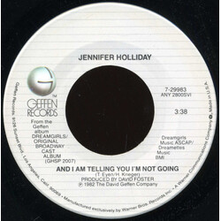Jennifer Holliday And I Am Telling You I'm Not Going / Fake Your Way To The Top USED VINYL 7INCH 45 RPM SINGLE STEREO