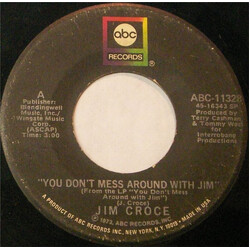 Jim Croce You Don't Mess Around With Jim / Photographs And Memories USED VINYL 7INCH 45 RPM SINGLE