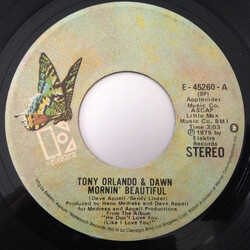 Tony Orlando & Dawn Mornin' Beautiful USED VINYL 7INCH 45 RPM SINGLE