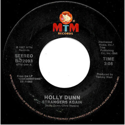 Holly Dunn Strangers Again / Wrap Me Up VINYL 7" USED