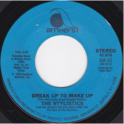 The Stylistics Break Up To Make Up / You'll Never Get To Heaven (If You Break My Heart) USED VINYL 7INCH 45 RPM SINGLE STYRENE STEREO