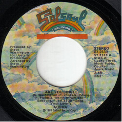 Aurra Are You Single / Living Too Fast USED VINYL 7INCH 45 RPM SINGLE STYRENE STEREO