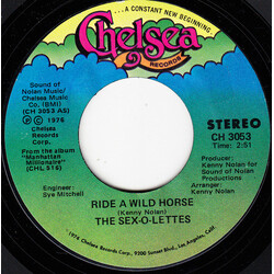 The Sex-O-Lettes Ride A Wild Horse / Hey There Little Fire Fly USED VINYL 7INCH 45 RPM SINGLE STYRENE