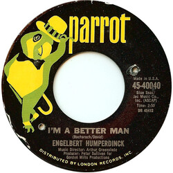 Engelbert Humperdinck I'm A Better Man (For Having Loved You) / Cafe USED VINYL 7INCH 45 RPM SINGLE STYRENE