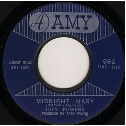 Joey Powers Midnight Mary / Where Do You Want The World Delivered USED VINYL 7INCH 45 RPM SINGLE STYRENE