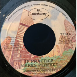 Johnny Rodriguez (4) If Practice Makes Perfect / Hard Times USED VINYL 7INCH 45 RPM SINGLE STYRENE