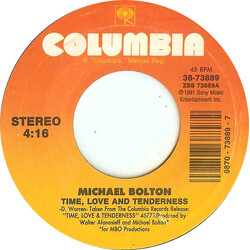 Michael Bolton Time, Love And Tenderness USED VINYL 7INCH 45 RPM SINGLE STYRENE