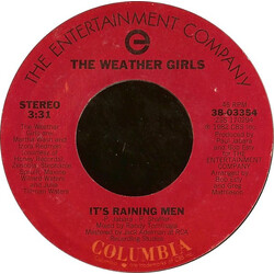 The Weather Girls It's Raining Men USED VINYL 7INCH 45 RPM SINGLE STYRENE STEREO