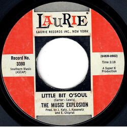 The Music Explosion Little Bit O'Soul / I See The Light USED VINYL 7INCH 45 RPM SINGLE STYRENE