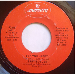 Jerry Butler Are You Happy / (Strange) I Still Love You USED VINYL 7INCH 45 RPM SINGLE STYRENE