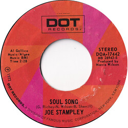 Joe Stampley Soul Song USED VINYL 7INCH 45 RPM SINGLE STYRENE