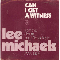 Lee Michaels Can I Get A Witness / You Are What You Do VINYL 7" USED