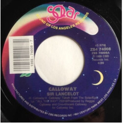 Calloway Sir Lancelot USED VINYL 7INCH 45 RPM SINGLE STYRENE