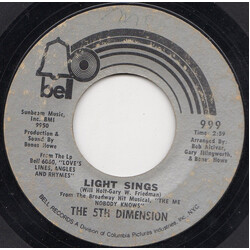 The Fifth Dimension Light Sings USED VINYL 7INCH 45 RPM SINGLE STYRENE