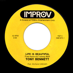 Tony Bennett Life Is Beautiful USED VINYL 7INCH 45 RPM SINGLE STYRENE