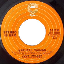 Jody Miller Natural Woman USED VINYL 7INCH 45 RPM SINGLE STYRENE STEREO