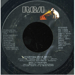 Dolly Parton Starting Over Again USED VINYL 7INCH 45 RPM SINGLE STYRENE