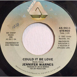 Jennifer Warnes Could It Be Love USED VINYL 7INCH 45 RPM SINGLE STYRENE STEREO