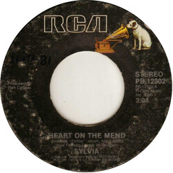 Sylvia (7) Heart On The Mend / Rainbow Rider USED VINYL 7INCH 45 RPM SINGLE STYRENE