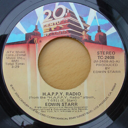 Edwin Starr H.A.P.P.Y. Radio / My Friend USED VINYL 7INCH 45 RPM SINGLE STYRENE