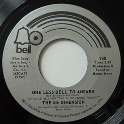 The Fifth Dimension One Less Bell To Answer / Feelin' Alright? USED VINYL 7INCH 45 RPM SINGLE STYRENE