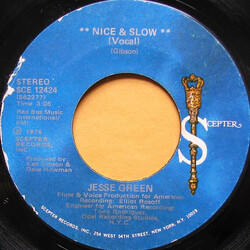Jesse Green Nice & Slow USED VINYL 7INCH 45 RPM SINGLE STYRENE STEREO