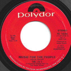 The J.B.'s Music For The People / Crossover USED VINYL 7INCH 45 RPM SINGLE STYRENE STEREO