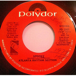 Atlanta Rhythm Section Spooky / It's Only Music USED VINYL 7INCH 45 RPM SINGLE STYRENE