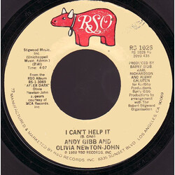 Andy Gibb / Olivia Newton-John I Can't Help It USED VINYL 7INCH 45 RPM SINGLE STYRENE