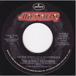 Everly Brothers On The Wings Of A Nightingale USED VINYL 7INCH 45 RPM SINGLE STYRENE STEREO