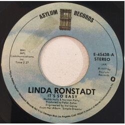 Linda Ronstadt It's So Easy USED VINYL 7INCH 45 RPM SINGLE STYRENE