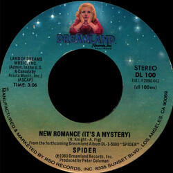 Spider (12) New Romance (It's A Mystery) USED VINYL 7INCH 45 RPM SINGLE STYRENE