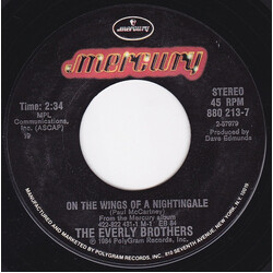 Everly Brothers On The Wings Of A Nightingale USED VINYL 7INCH 45 RPM SINGLE STYRENE STEREO