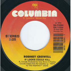 Rodney Crowell If Looks Could Kill USED VINYL 7INCH 45 RPM SINGLE STYRENE