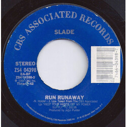 Slade Run Runaway USED VINYL 7INCH 45 RPM SINGLE STYRENE STEREO