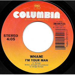 Wham! I'm Your Man USED VINYL 7INCH 45 RPM SINGLE STYRENE