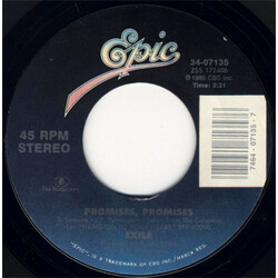 Exile (7) She's Too Good To Be True / Promises, Promises USED VINYL 7INCH SINGLE STYRENE