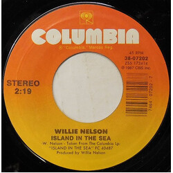 Willie Nelson Island In The Sea USED VINYL 7INCH 45 RPM SINGLE STYRENE