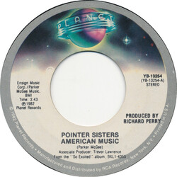 Pointer Sisters American Music USED VINYL 7INCH 45 RPM SINGLE STYRENE