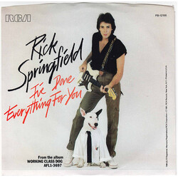 Rick Springfield I've Done Everything For You VINYL 7" USED